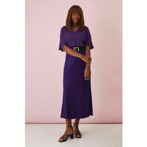 Medicine bluza femei, culoarea violet, neted imagine