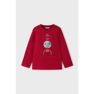 Mayoral longsleeve din bumbac pentru copii culoarea rosu, cu imprimeu, 4044 imagine