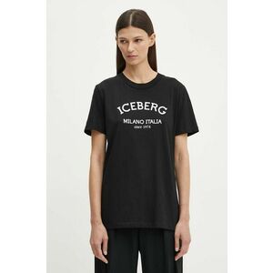 Iceberg tricou din bumbac femei, culoarea negru, F021 6325 imagine