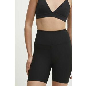 Answear Lab pantaloni scurti femei, culoarea negru, neted, high waist imagine