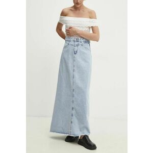 Answear Lab fusta jeans maxi, evazati imagine