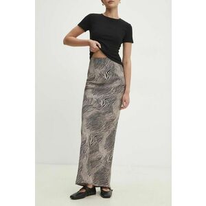 Answear Lab fusta culoarea maro, maxi, drept imagine