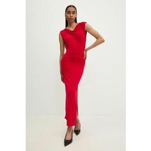 Answear Lab rochie culoarea rosu, maxi, mulata imagine