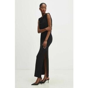 Answear Lab rochie culoarea negru, maxi, mulata imagine