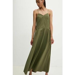 Answear Lab rochie culoarea verde, maxi, evazati imagine