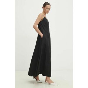 Answear Lab rochie culoarea negru, maxi, evazati imagine