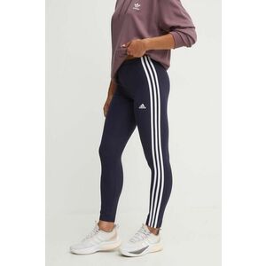 adidas colanti Essentials femei, culoarea albastru marin, cu imprimeu, IC9893 imagine