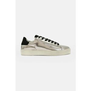 AllSaints sneakers din piele Shana Metallic Sneaker culoarea argintiu, WF542X imagine