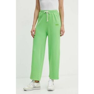 American Vintage pantaloni de trening culoarea verde, neted, IZU05AH24 imagine