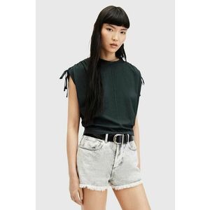 AllSaints bluza din bumbac CASSIE TEE femei, culoarea negru, neted, W157JA imagine