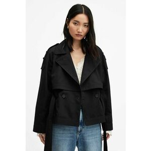 AllSaints geaca BECKETTE TRENCH femei, culoarea negru, de tranzitie, W036OA imagine