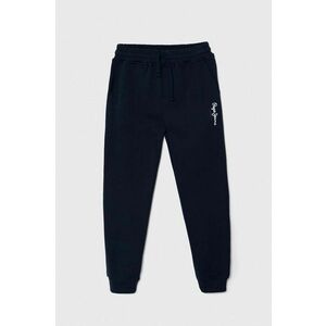 Pepe Jeans pantaloni de trening pentru copii NEW LAMONTY JOGG culoarea albastru marin, cu imprimeu, PB210712 imagine