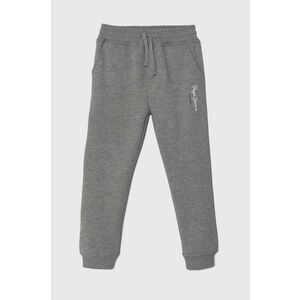 Pepe Jeans pantaloni de trening pentru copii NEW LAMONTY JOGG culoarea gri, cu imprimeu, PB210712 imagine