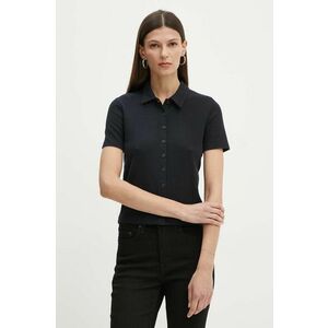 Levi's tricou polo femei, culoarea negru, A9342 imagine