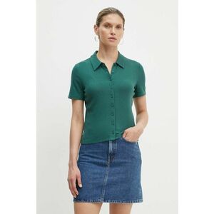 Levi's tricou polo femei, culoarea verde, A9342 imagine