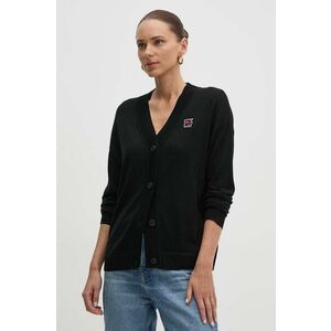 Dkny cardigan din lana culoarea negru, light, D2E4A117 imagine