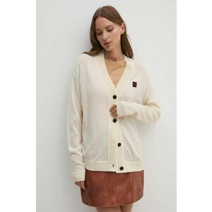 Dkny cardigan din lana culoarea bej, light, D2E4A117 imagine