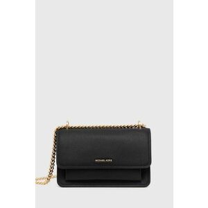 MICHAEL Michael Kors poseta de piele culoarea negru, 30T4GC7L3T imagine