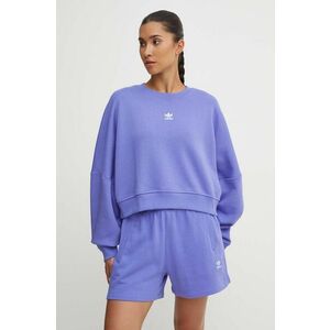 adidas Originals bluza femei, culoarea violet, neted, IY2543 imagine