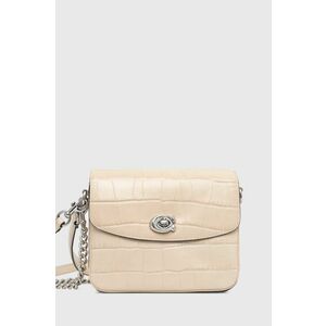 Coach poseta de piele Cassie 19 culoarea bej, CV435 imagine