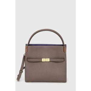 Tory Burch poseta de piele CN culoarea gri, 80735.093 imagine