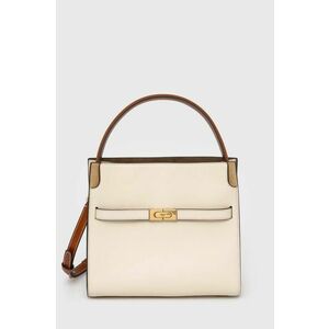 Tory Burch poseta de piele CN culoarea bej, 158641.122 imagine