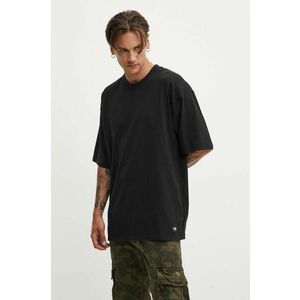 Vans tricou din bumbac barbati, culoarea negru, neted, VN000G51BLK1 imagine