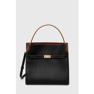 Tory Burch poseta de piele CN culoarea negru, 59533.001 imagine