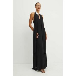 Karl Lagerfeld rochie culoarea negru, maxi, evazati, 245W1302 imagine