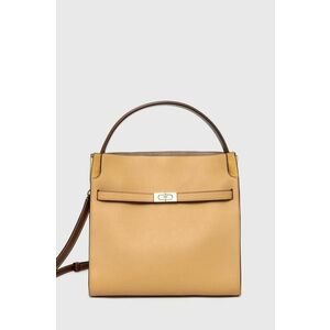 Tory Burch poseta de piele CN culoarea bej, 154749.200 imagine