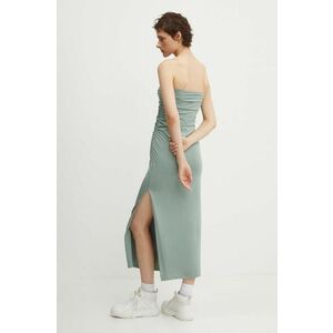 Abercrombie & Fitch rochie culoarea turcoaz, midi, mulata imagine