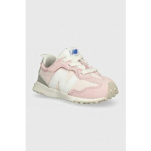 New Balance sneakers pentru copii 327 culoarea roz, NW327CK imagine