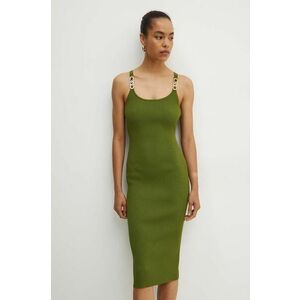 MICHAEL Michael Kors rochie culoarea verde, mini, mulata, MT482IL33D imagine