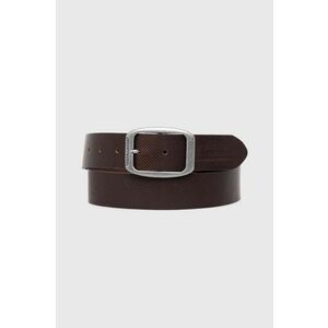 Pepe Jeans curea de piele WADE BELT barbati, culoarea maro, PM021025 imagine