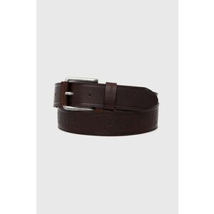 Pepe Jeans curea de piele DAYTON BELT barbati, culoarea maro, PM021027 imagine