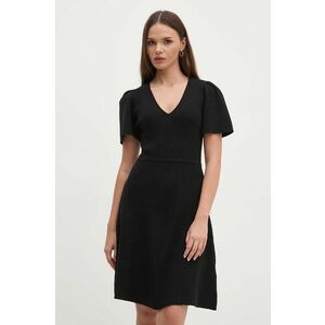 Dkny rochie culoarea negru, mini, evazati, DD4EN992 imagine