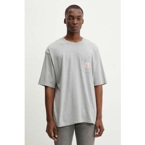 Levi's tricou din bumbac barbati, culoarea gri, neted, A5850 imagine