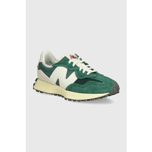 New Balance sneakers din piele intoarsă 327 culoarea verde, U327WRG imagine