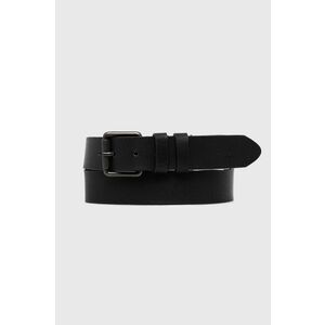 Pepe Jeans curea de piele TATE BELT barbati, culoarea negru, PM021028 imagine