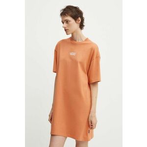 Vans rochie din bumbac culoarea portocaliu, mini, oversize, VN0A4RU2VVL1 imagine