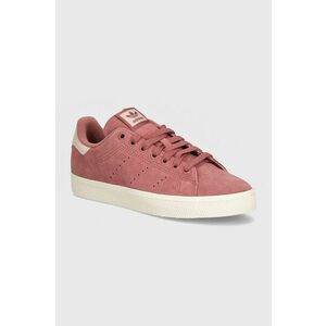 adidas Originals sneakers din piele intoarsă Stan Smith Cs culoarea bordo, IF6945 imagine