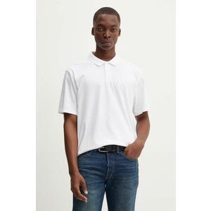 Levi's polo de bumbac culoarea alb, neted, A6735 imagine