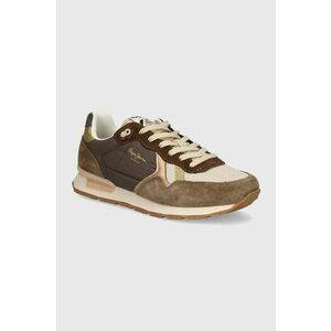 Pepe Jeans sneakers PLS40019 culoarea maro, BRIT MIXT W imagine