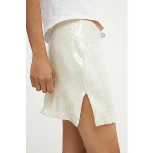 Rotate fusta Sequins Mini Skirt culoarea bej, mini, drept, 112870857 imagine