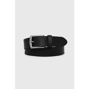 Pepe Jeans curea de piele PALMER BELT barbati, culoarea negru, PM021024 imagine