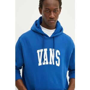 Vans hanorac de bumbac barbati, cu glugă, cu imprimeu, VN000HNW7WM1 imagine