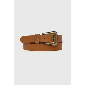 Pepe Jeans curea de piele MILDRED BELT femei, culoarea maro, PL020852 imagine