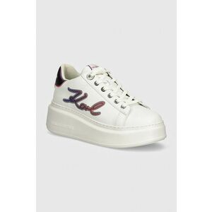 Karl Lagerfeld sneakers din piele ANAKAPRI culoarea alb, KL63510A imagine