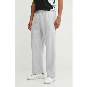 adidas Originals pantaloni de trening din bumbac culoarea gri, melanj, IX9815 imagine