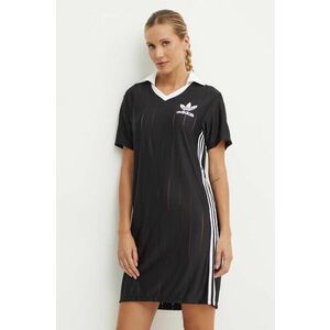 adidas Originals rochie culoarea negru, mini, drept, IX5510 imagine